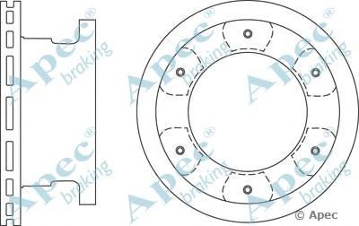 APEC BRAKING dsk2743 -  Тормозной диск